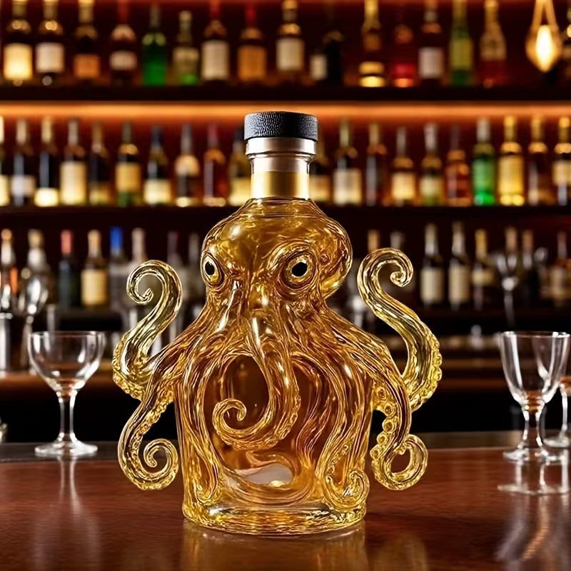 Octopus Whiskey Bottle