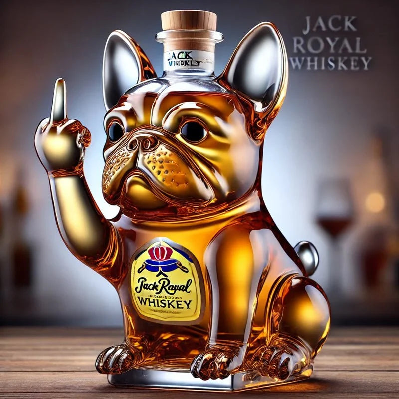 Bulldog Whiskey Bottle