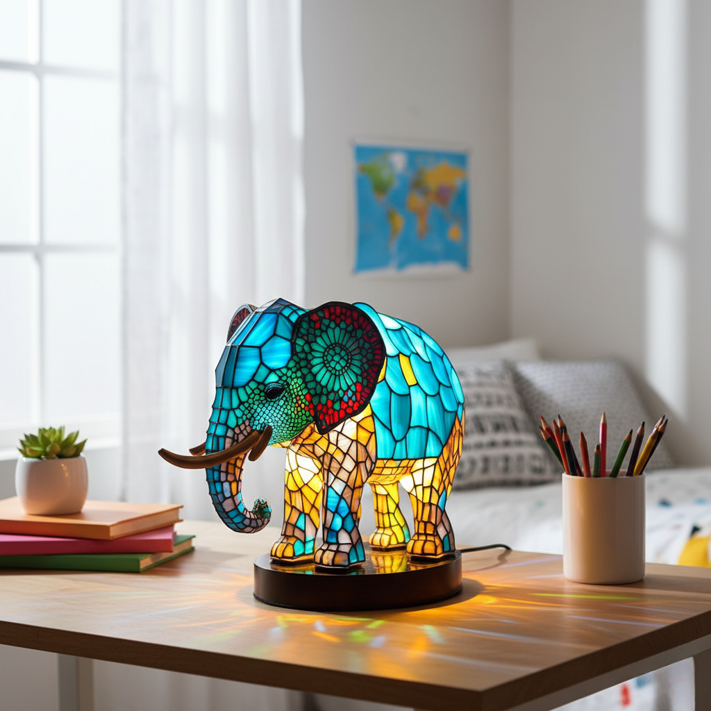 Noa the Enchanted Elephant Lamp