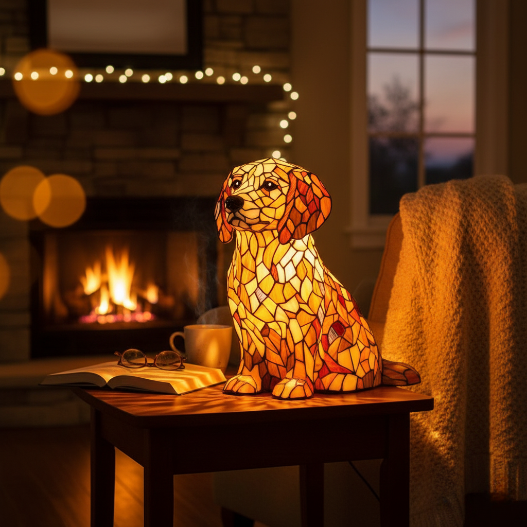 Lily the Spiritual Golden Retriever Statue