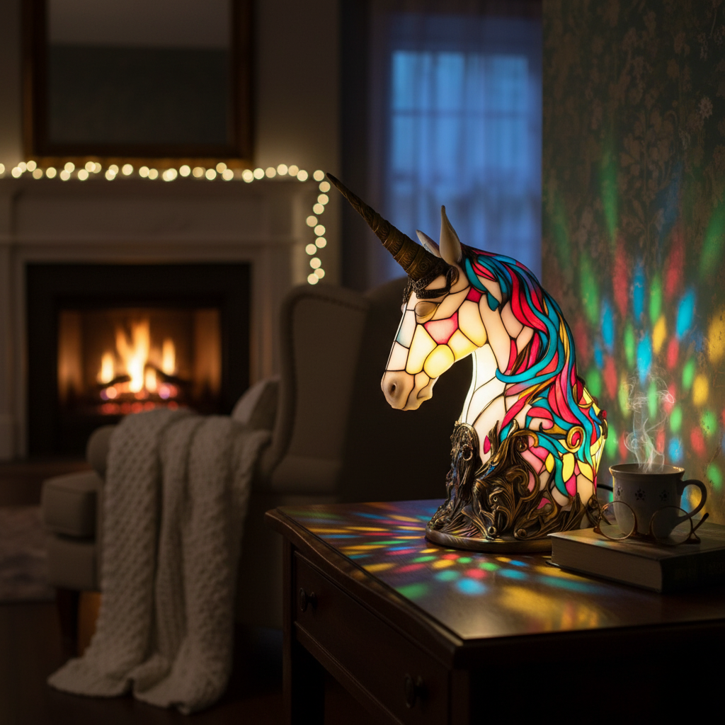 Luna the Enchanted Unicorn Lamp