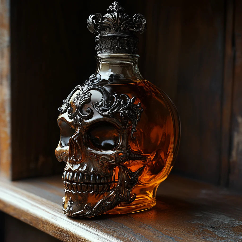 Skull Whiskey Bottle