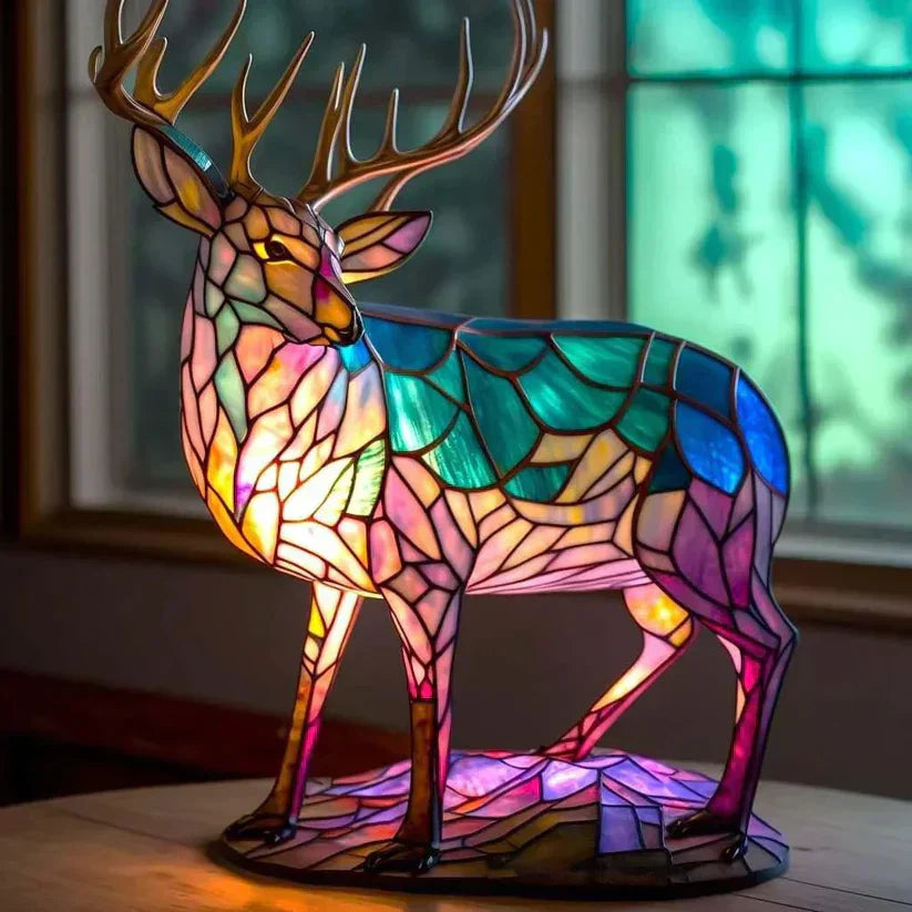 Sandy Deer-Themed Lamp