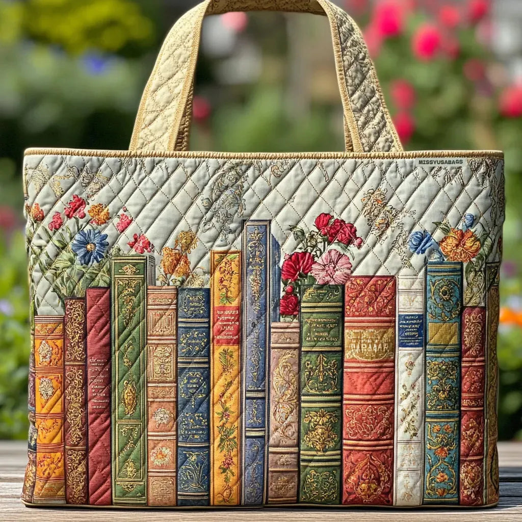 Enchanted Library Quilted Handbag