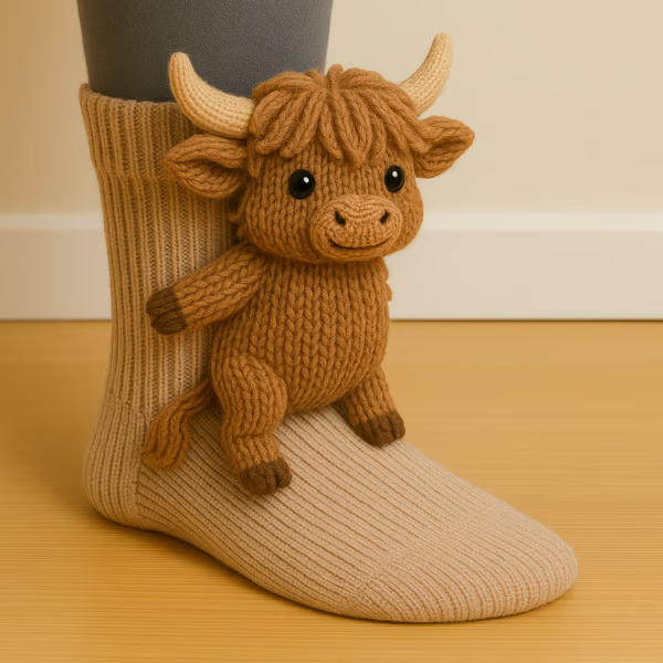 Layla Cow Pattern Socks