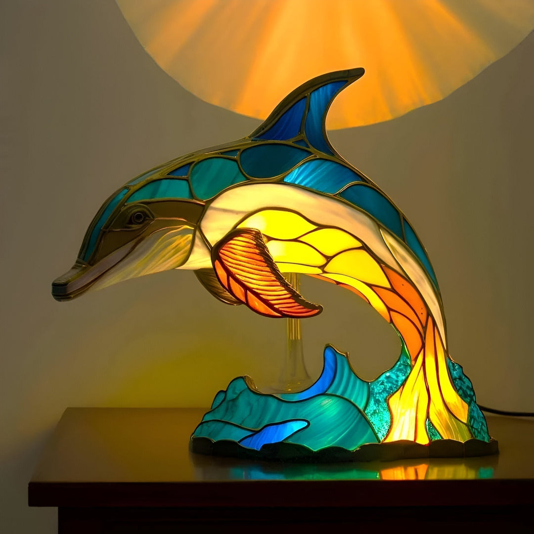Cleo the Enchanted Dolphin Lamp