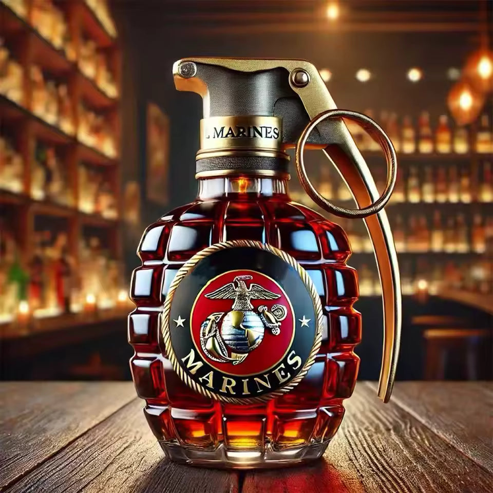 Grenade Whiskey Bottle