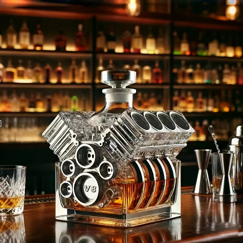 Motor Whiskey Bottle